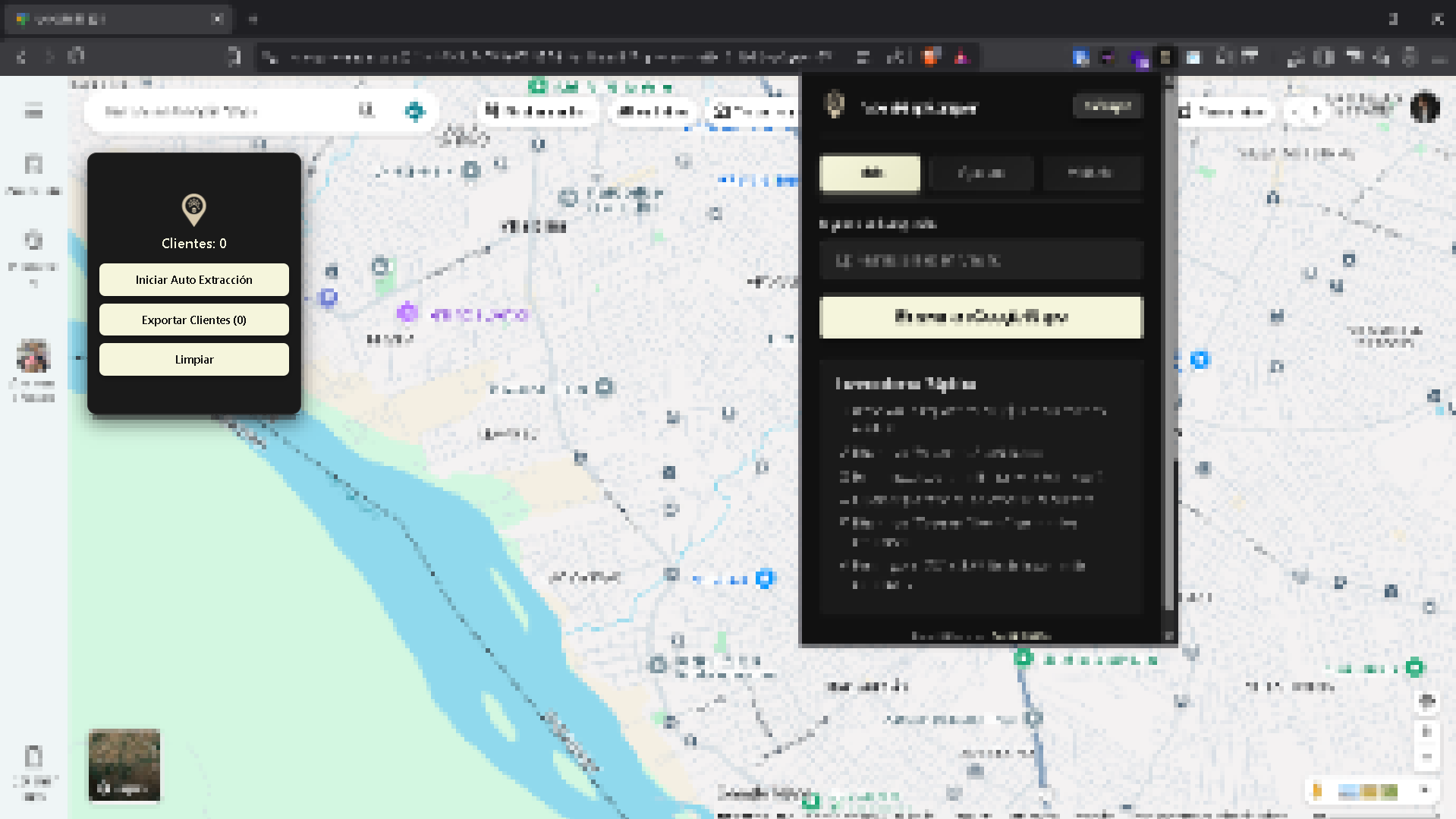 Menú Flotante en Google Maps