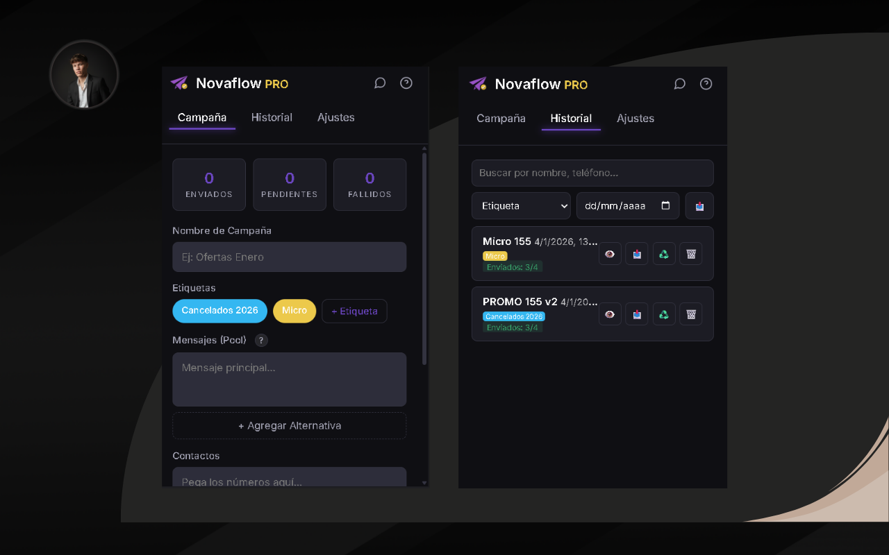 NovaFlow PRO - Extensión Chrome / Edge